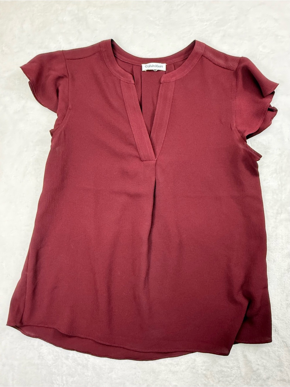 Calvin Klein Women’s Flutter Sleeve Blouse